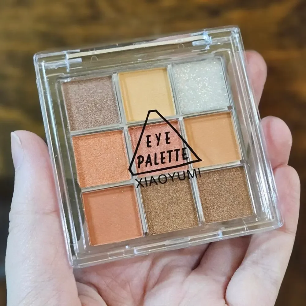 Asian Beauty Xiaoyumi 9-Color Eyeshadow Palette ~ Orange Brown Earthtone